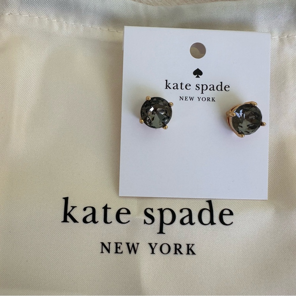 Kate Spade NWT Black Gum Drop Earrings - Picture 4 of 6